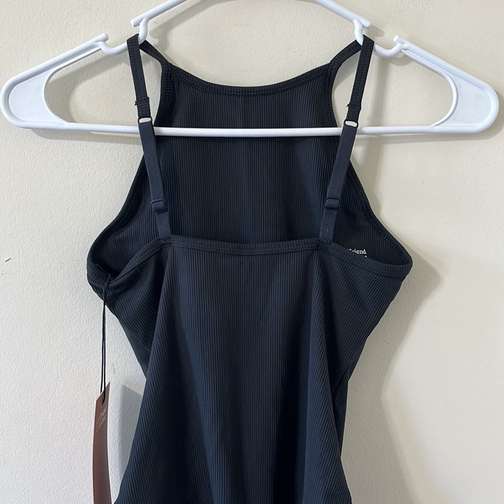 Girlfriend Collective Black Marlow High Neck Bodysuit Size XS NWT - Picture 7 of 10
